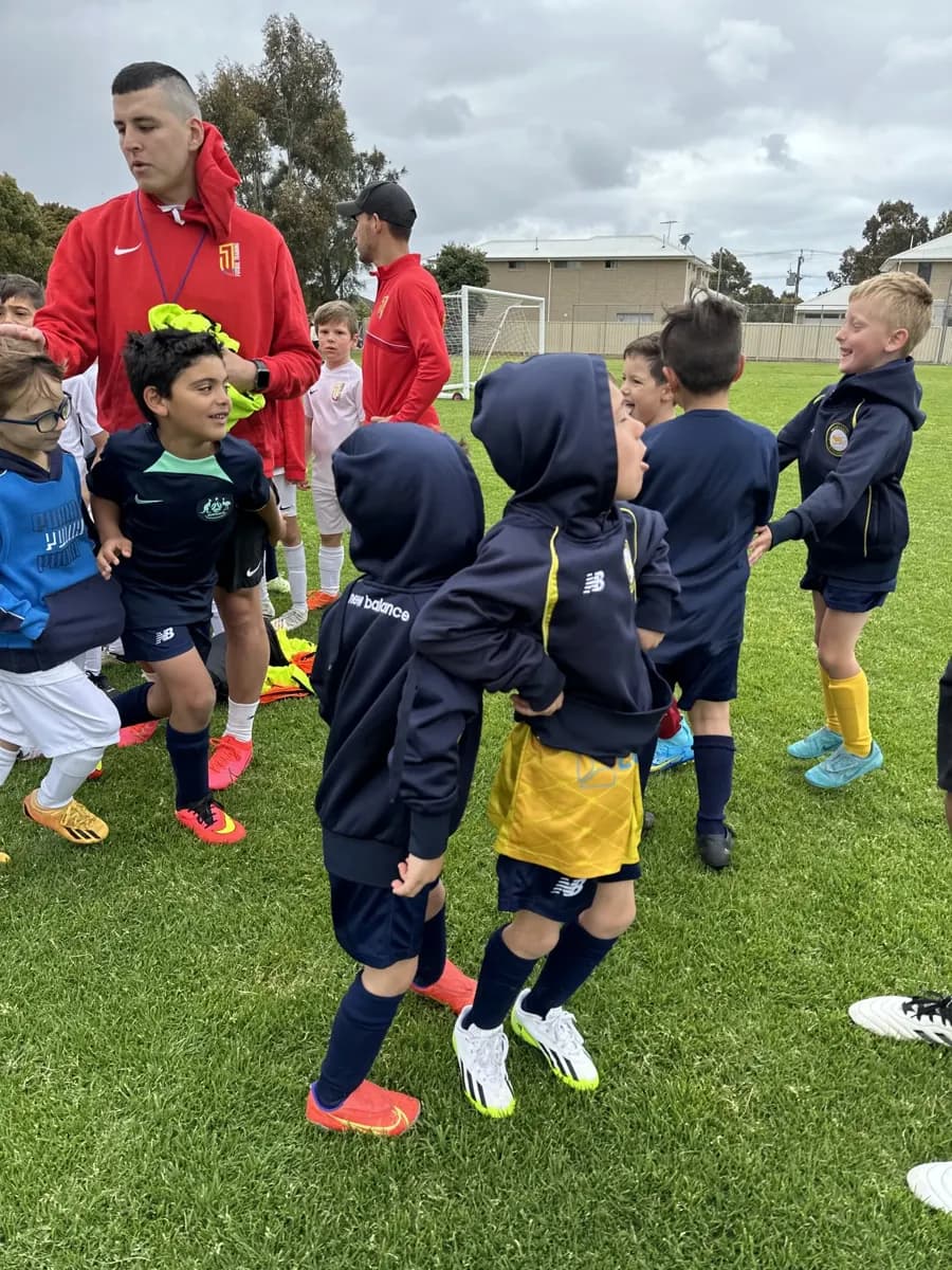 A moment from a 1 Futbol session